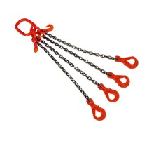 Строп цепной TOR 4СЦ г/п 3,15 т 5,0 м с укорачивающими и самозакрывающимися крюками