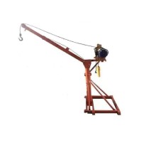 Мини-кран строительный TOR KM 300/500 кг 60/30 м с поворотной стрелой и электролебедкой (220В)