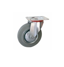 Колесо поворотное серая резина SC 63 f 160 мм Колесо поворотное серая резина SC 63 f 160 мм