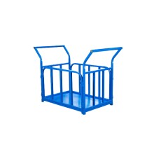 Тележка платформенная TOR ТП-Б (800х1400) с бортами и двумя ручками (колеса 160)