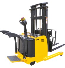 Штабелер самоходный 1,25 т 5,5 м XILIN CQDH12A-I с раздвижными вилами и противовесом (c платформой)