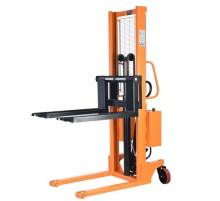 Штабелер комбинированный с ручным и электроподъемом 1,0 т 1,6 м TOR CTYC с раздвижными вилами