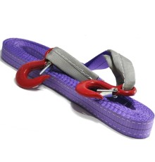 Буксир текстильный ленточный TOR БТЛ 9,0 т 6,0 м (крюк-крюк)