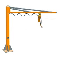 Кран консольный поворотный ручной TOR PSJ45025 250 кг, высота 4 м, стрела 5 м