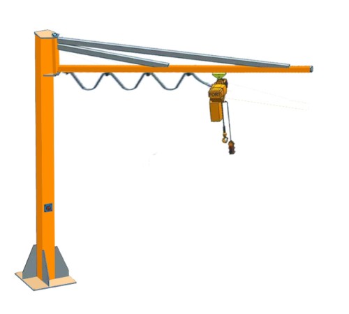 Кран консольный поворотный ручной TOR PSJ45025 250 кг, высота 4 м, стрела 5 м