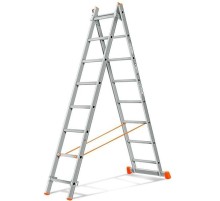 Лестница 2-х секционная алюминиевая 2*8
