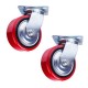 Колесо поворотное PU/металл (C550S/PU1340CB3ra/TG) 125 мм