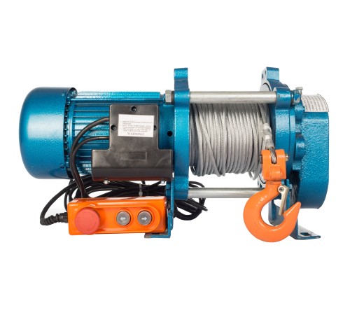 Лебедка электрическая  300/600кг  30/15м с канатом  220B REM KCD
