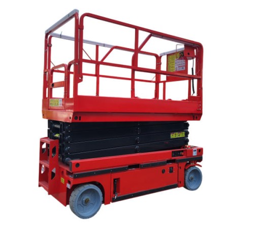 Подъемник ножничный самоходный с выдвижной платформой аккумуляторный 320 кг, 10/12 м, 24/330 В/Ач TOR AMSL1012 Li-ion DC