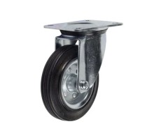 Колесо поворотное усиленное резина SRC 63 160 мм Колесо поворотное усиленное резина SRC 63 160 мм