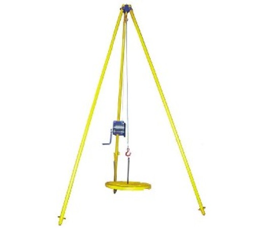 Тренога перегрузочная ТП-250 кг с ручной лебедкой "Дина" L=10м